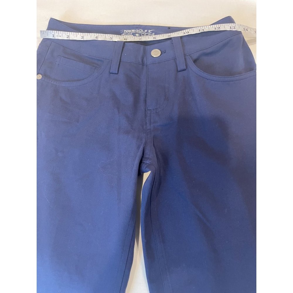 Nike Golf Womens Jeans Skinny Leg Mid Rise Dri Fit Stretch Navy Blue Size 0 - Picture 3 of 11